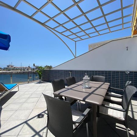Billy'S Beachfront Apartment With Pool Access Puerto De Mogan Exterior foto